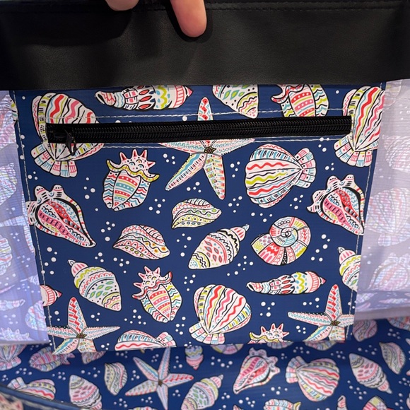 SCOUT Large Deano Tote in Blue Seashell Print NWOT - Picture 9 of 12